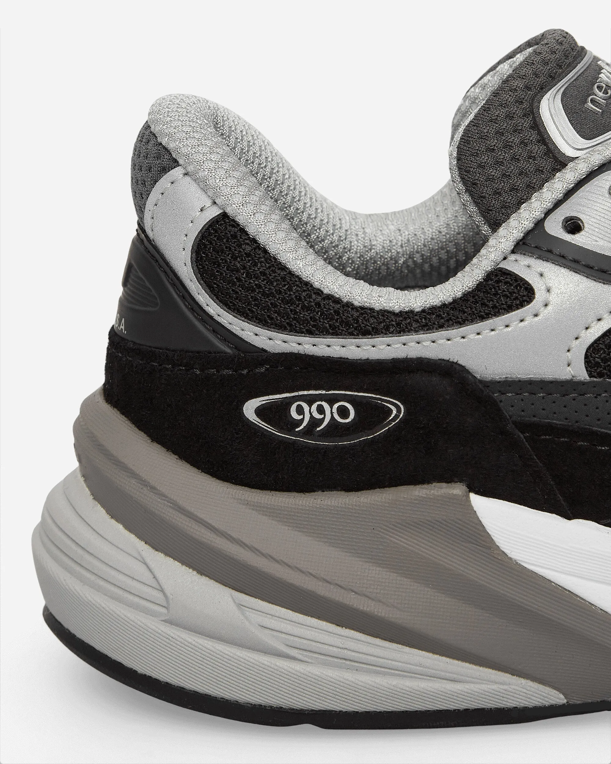 Baskets 990v6 pour Femme Fabriquées aux USA Noir / Blanc