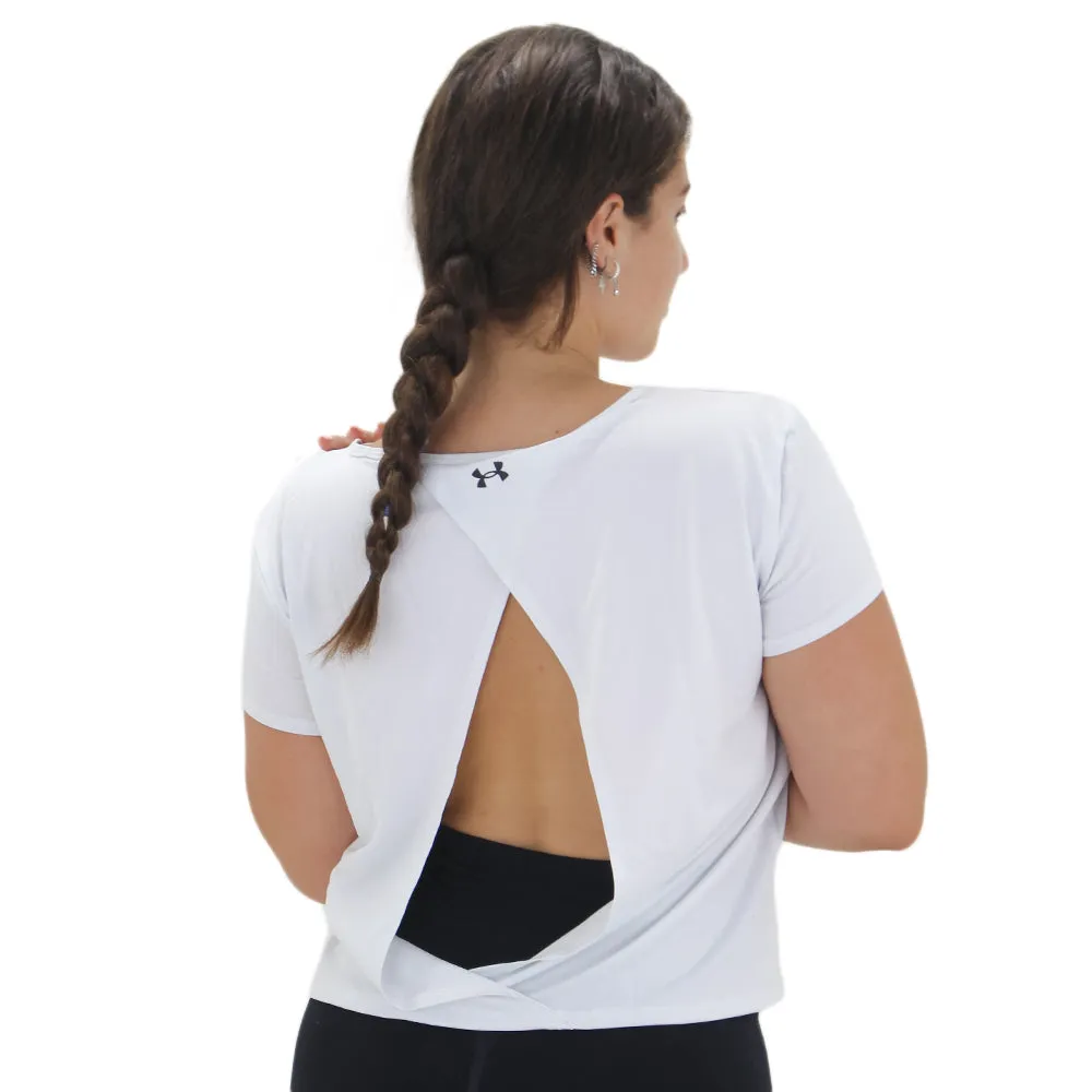 Haut de sport féminin dos nu, Blanc