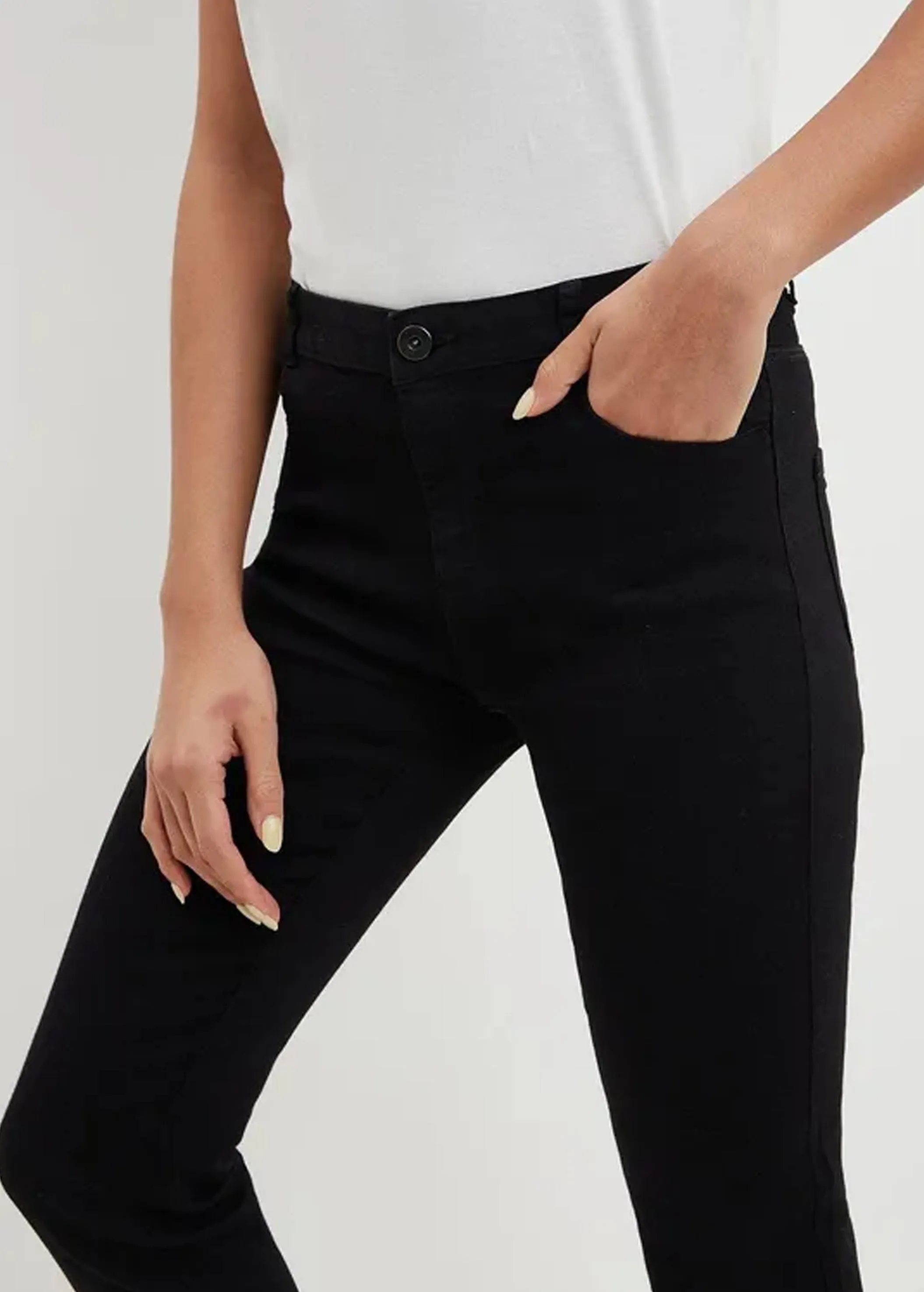 Jean Femme Uni, Noir