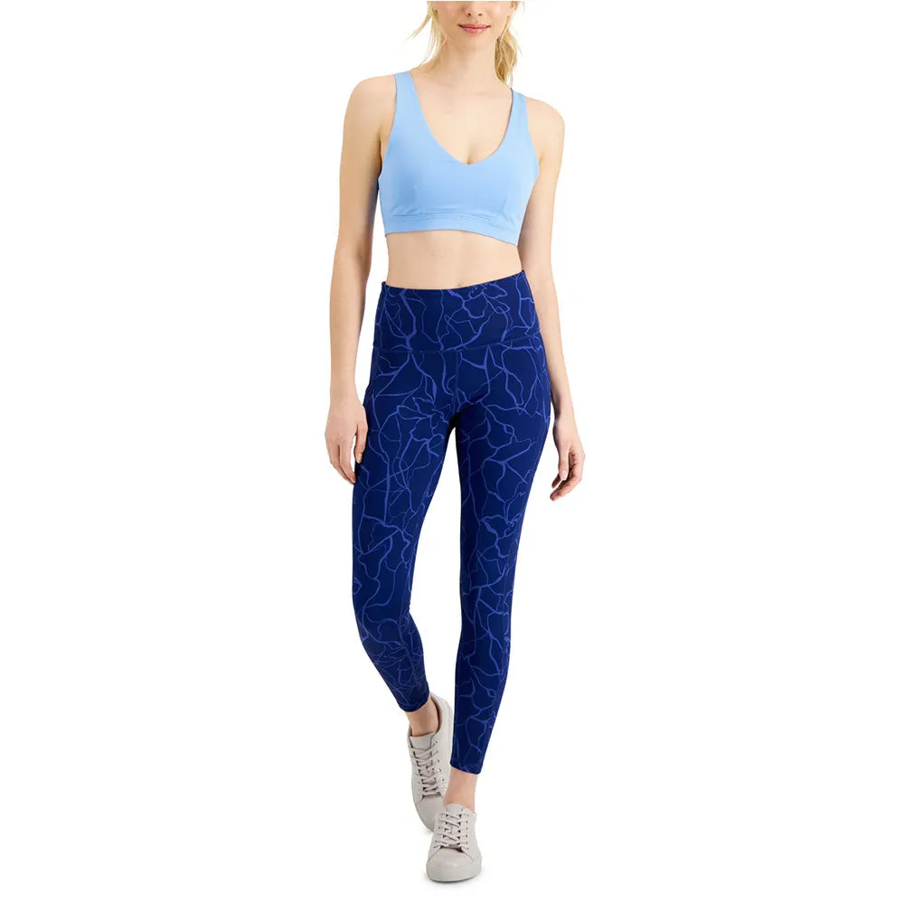 Soutien-gorge de sport simple à impact réduit pour femmes, Bleu