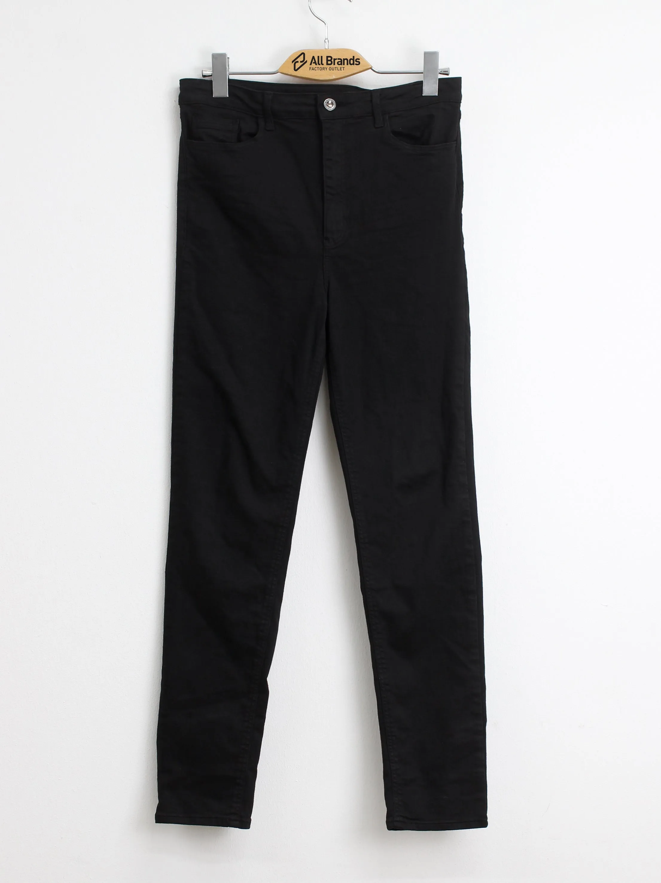 Jeans Skinny Uni pour Femme, Noir