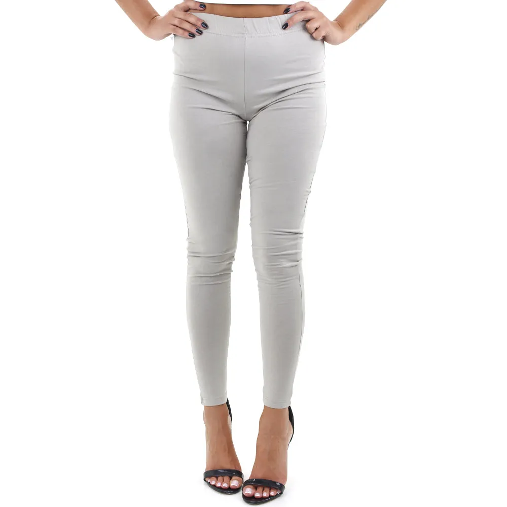 Legging Femme Simple Cigarette, Vert Olive Clair