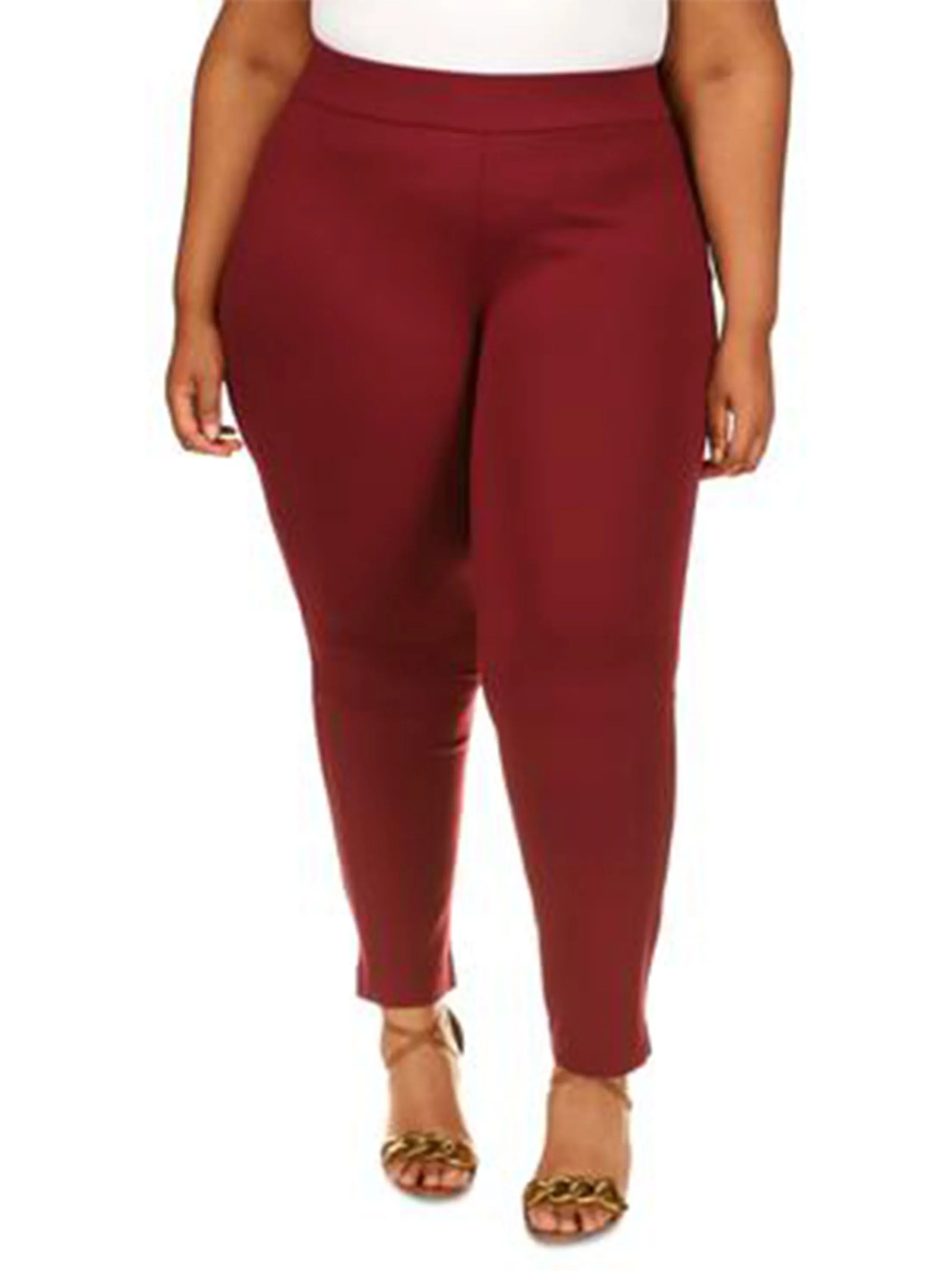 Pantalon femme uni, Bordeau