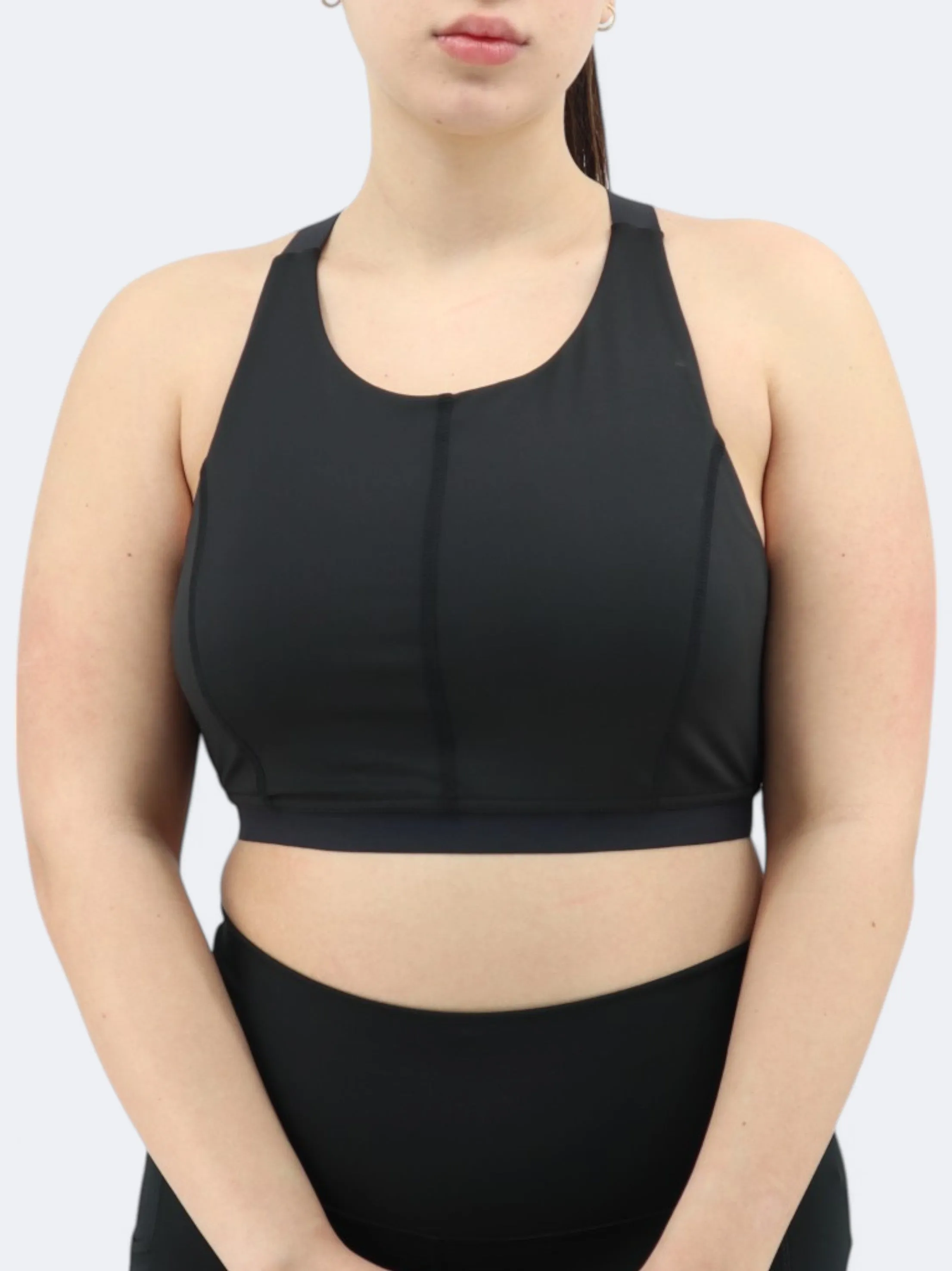 Haut de sport féminin court, Noir