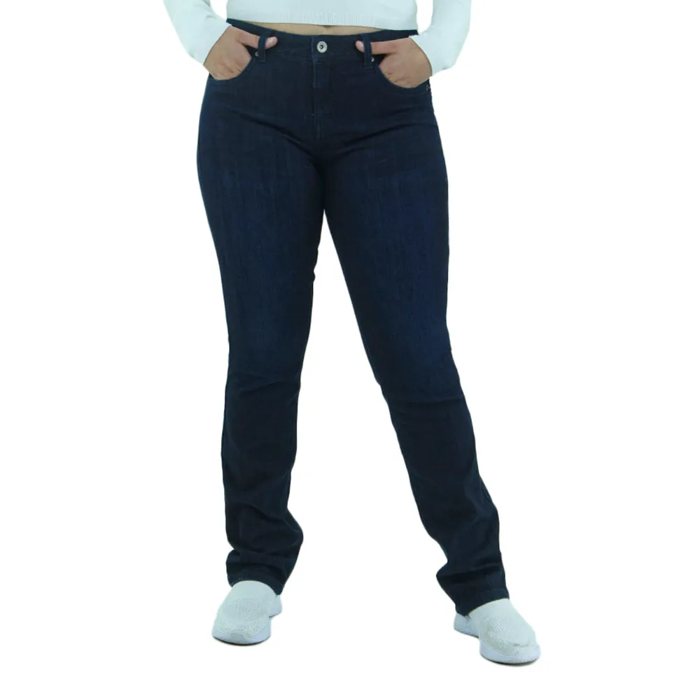 Jean droit pour femme, Bleu marine