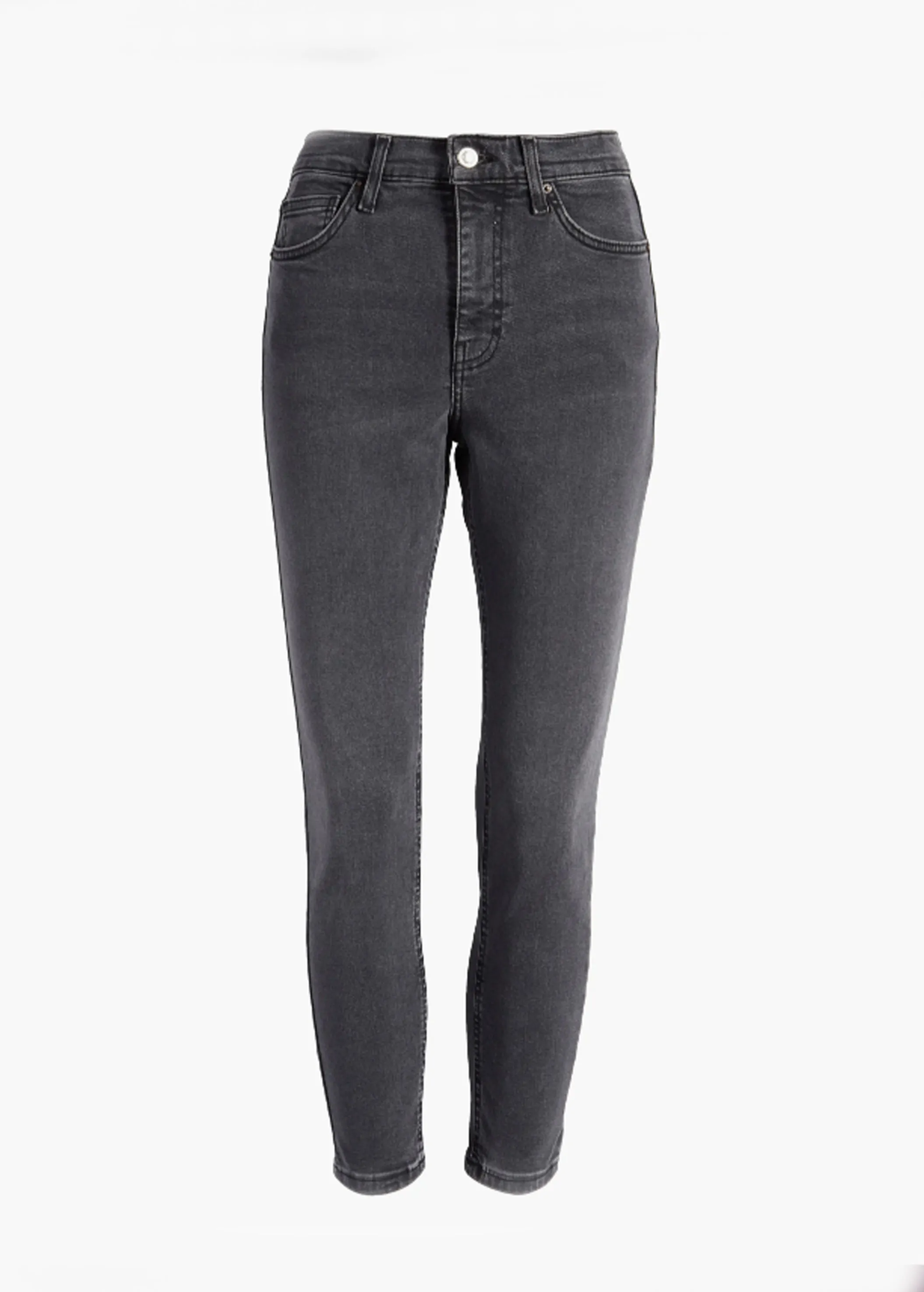 Jeans Skinny Lavés pour Femme, Gris