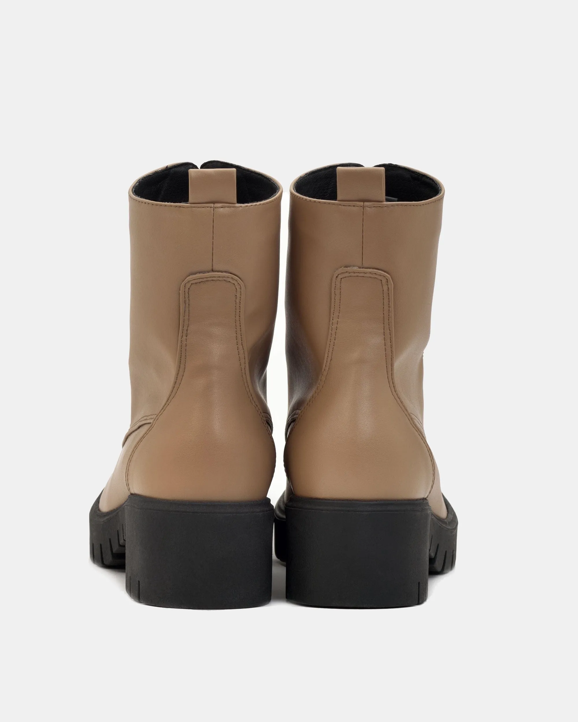 Bottes en Cuir de Raisin Vegea® No. 3 pour Femmes | Caramel