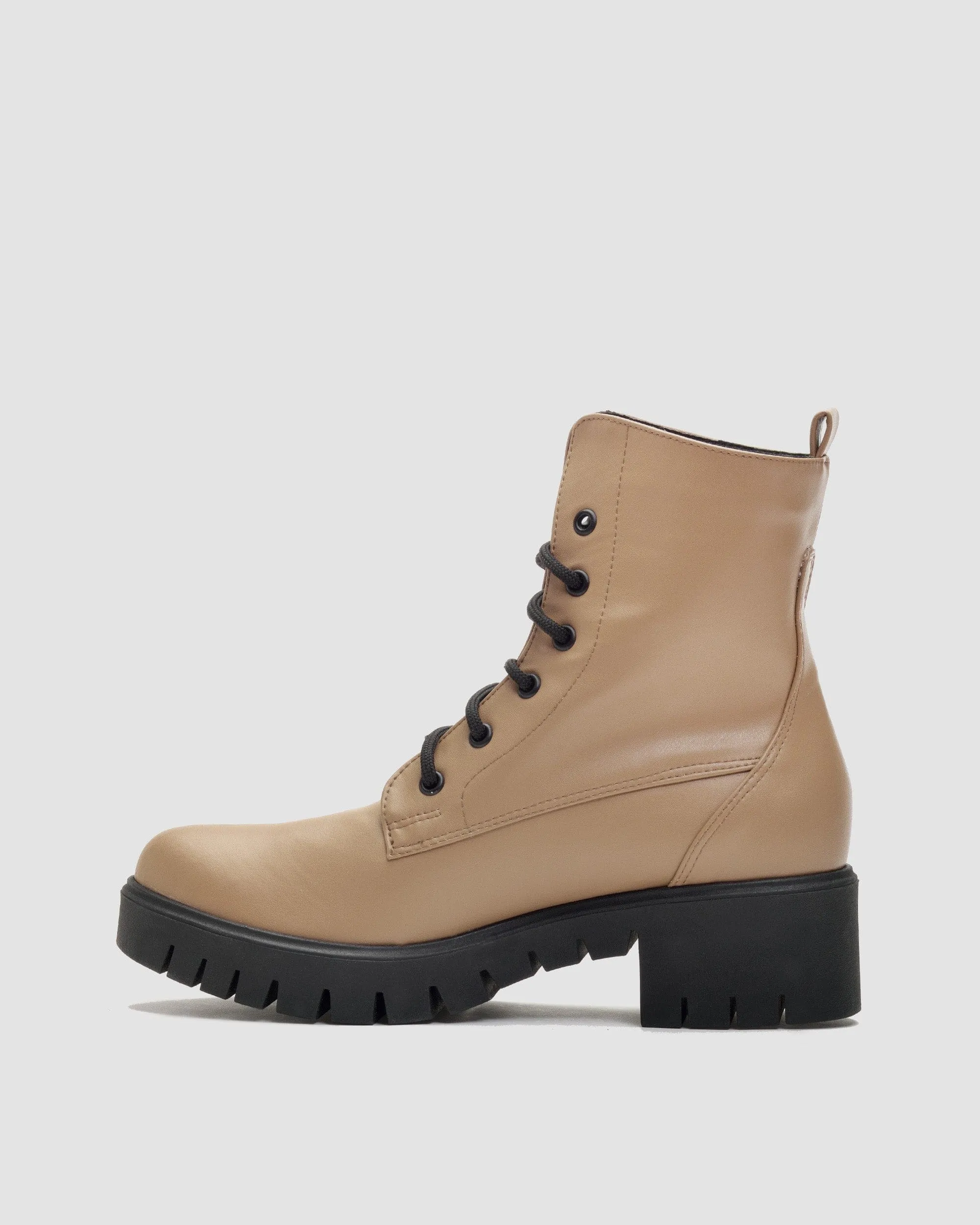 Bottes en Cuir de Raisin Vegea® No. 3 pour Femmes | Caramel