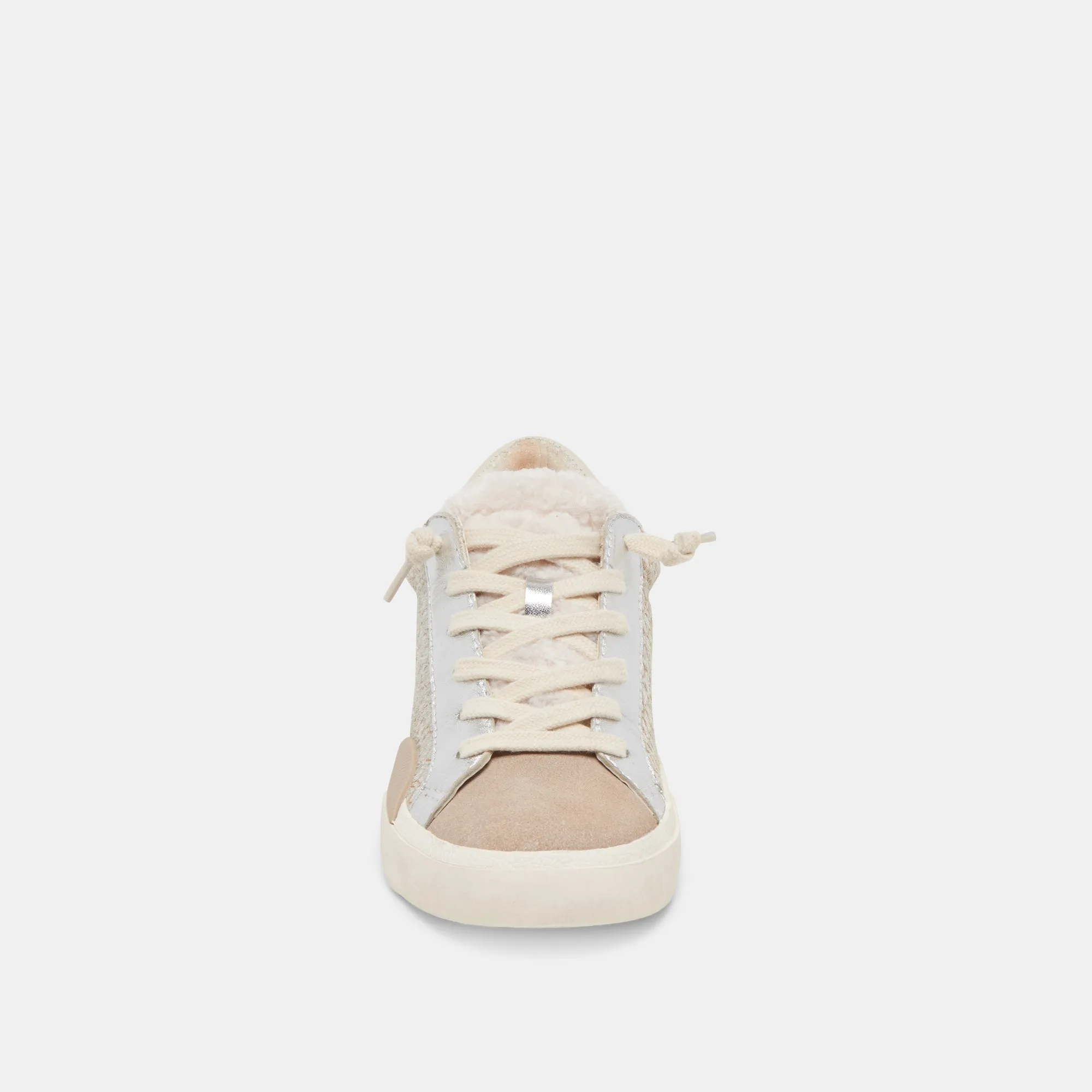 ZINA SNEAKERS EN PELUCHE CUIR VEAU PIERRE