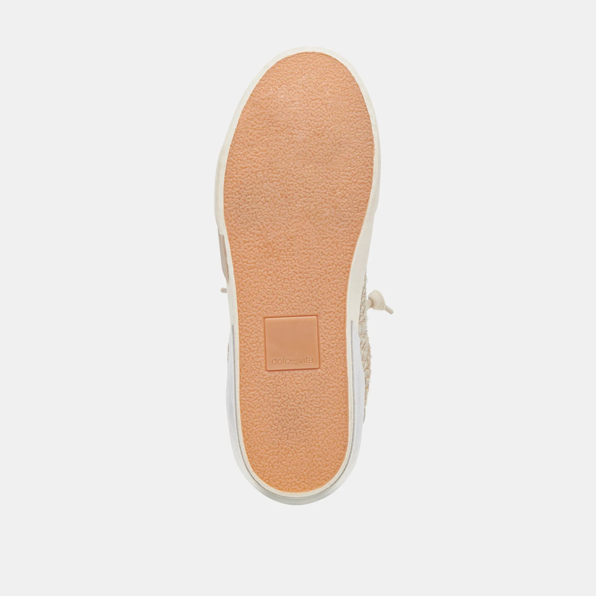 ZINA SNEAKERS EN PELUCHE CUIR VEAU PIERRE