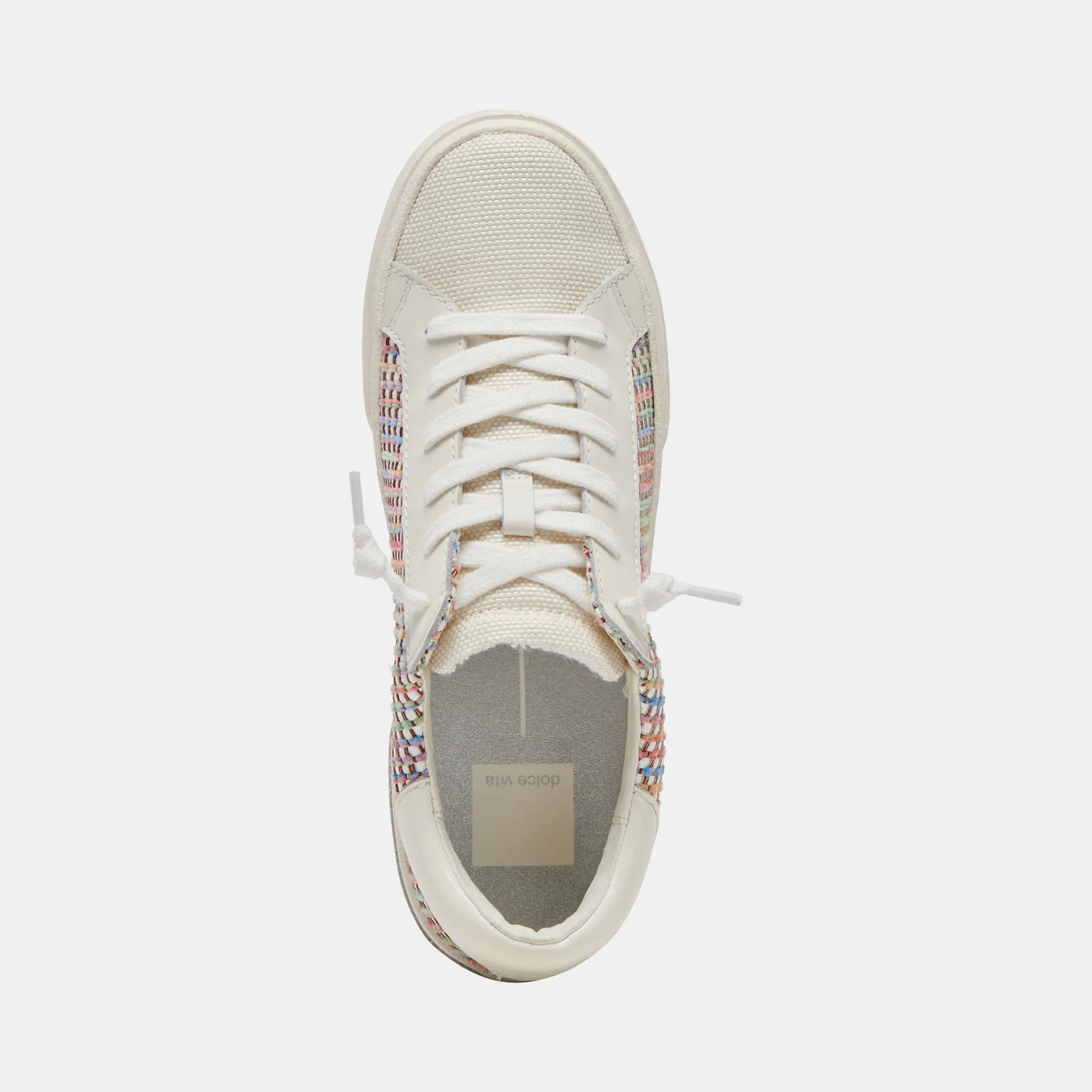 ZINA PRIDE SNEAKERS BLANC MULTI RAFFIA