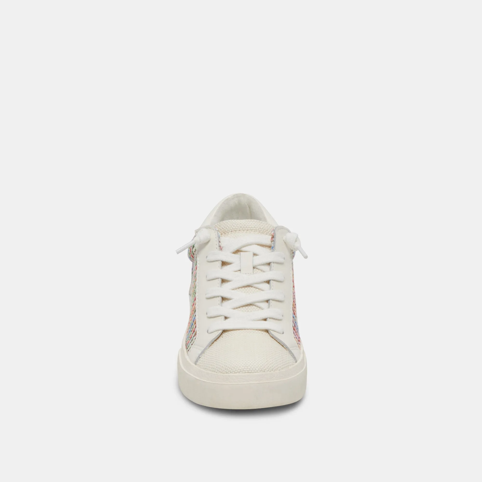 ZINA PRIDE SNEAKERS BLANC MULTI RAFFIA