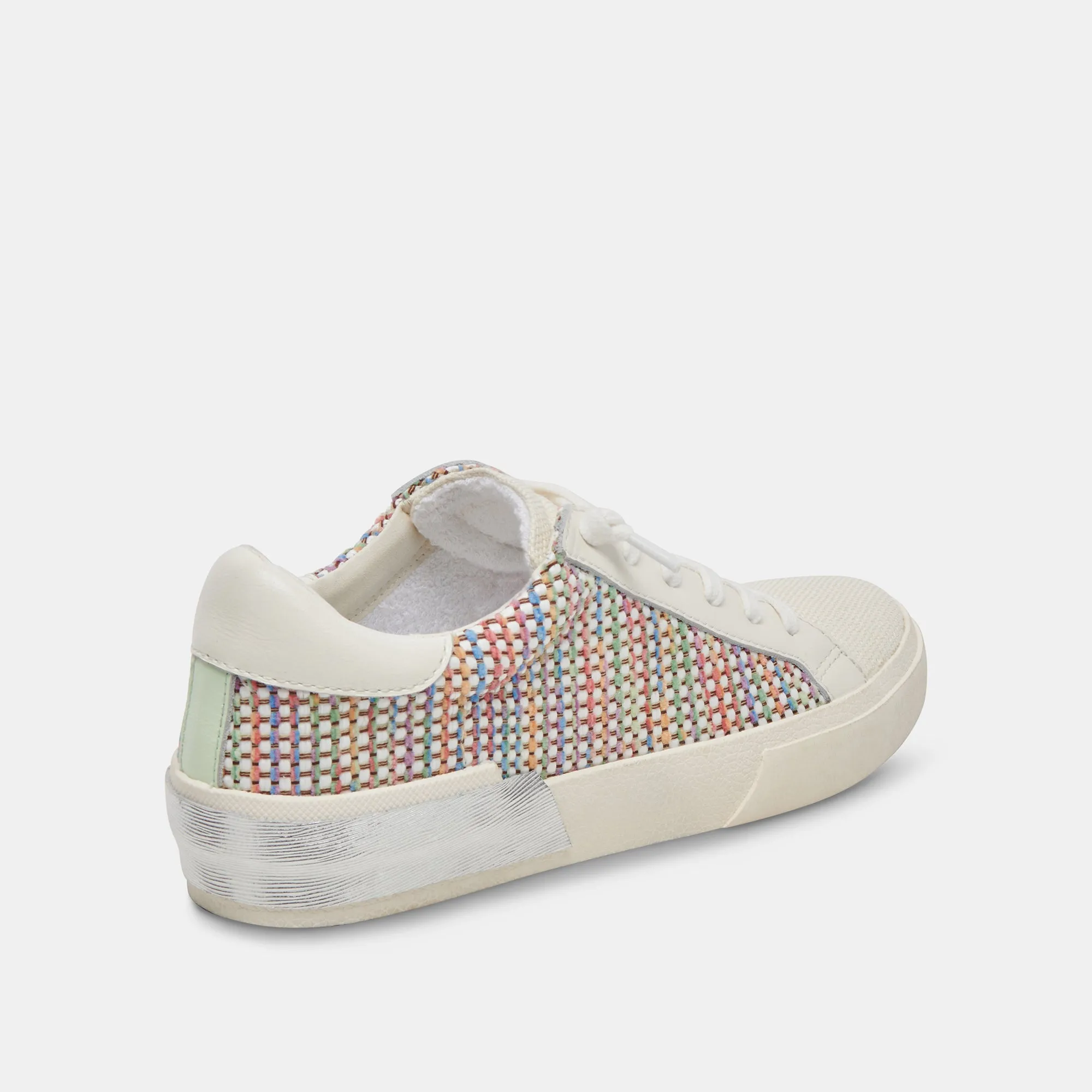 ZINA PRIDE SNEAKERS BLANC MULTI RAFFIA