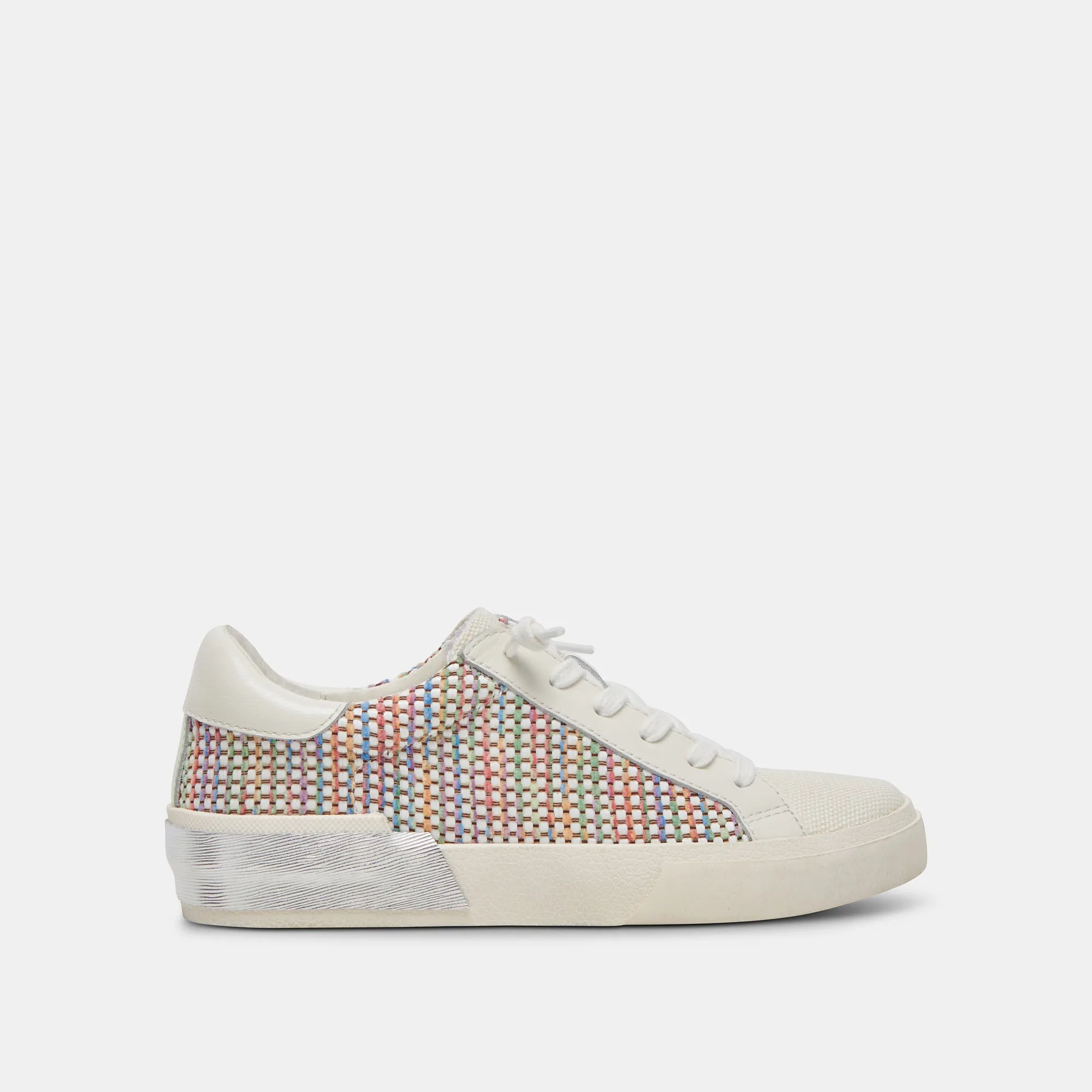 ZINA PRIDE SNEAKERS BLANC MULTI RAFFIA