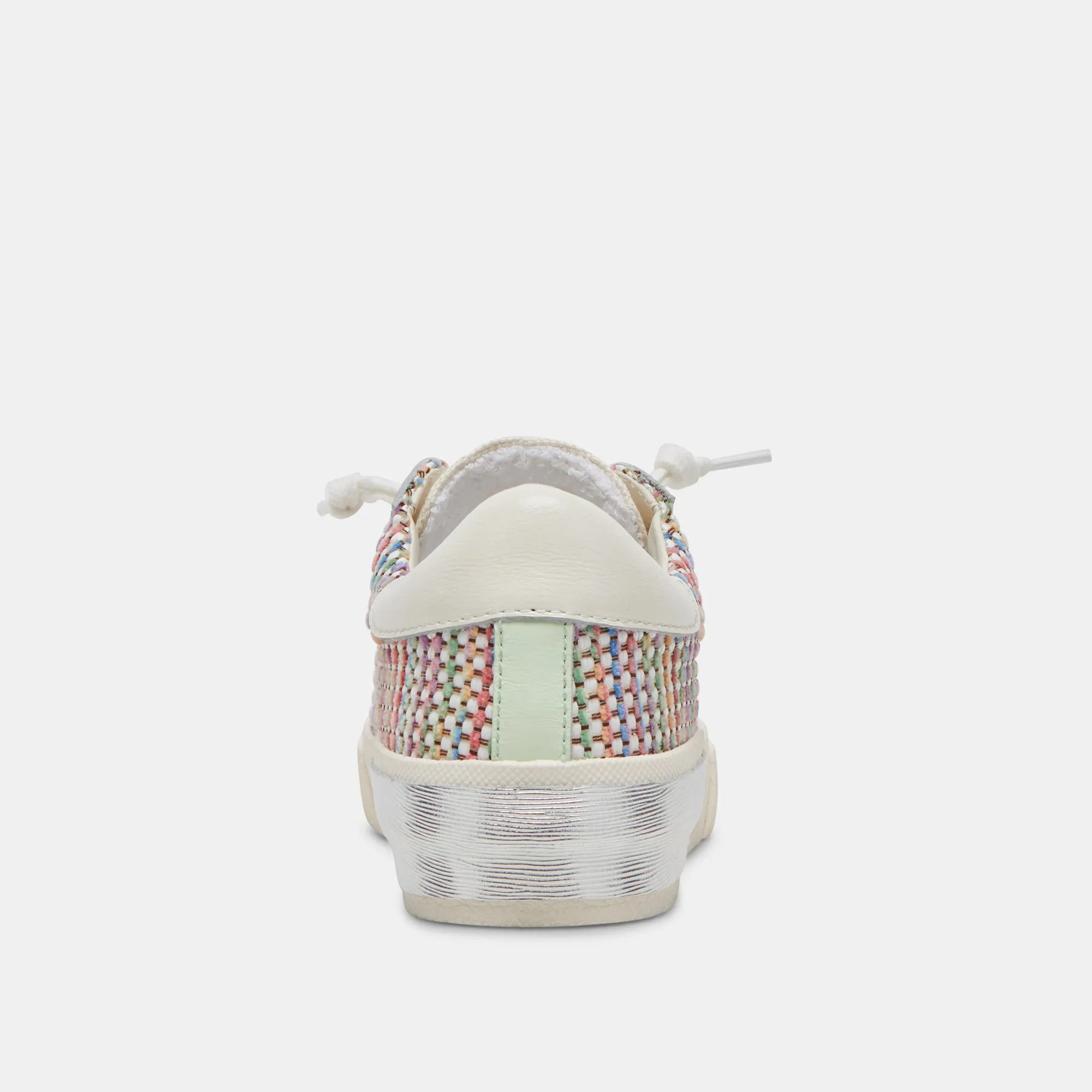 ZINA PRIDE SNEAKERS BLANC MULTI RAFFIA