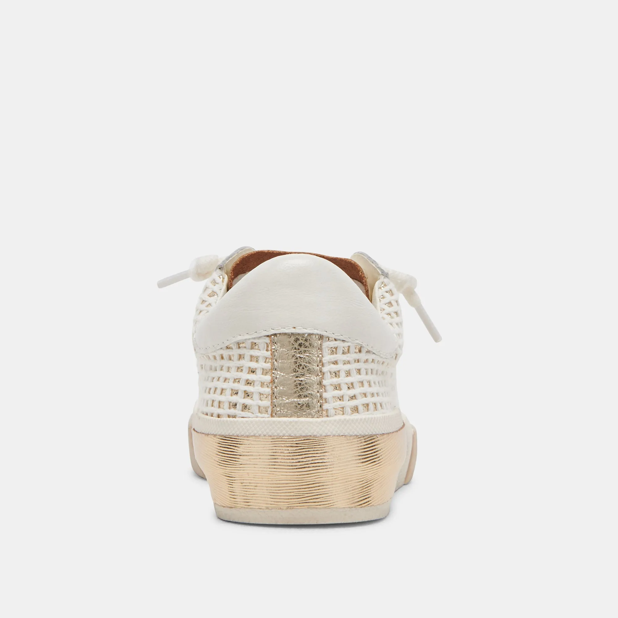 ZINA SNEAKERS TISSÉ OR OSSEIN
