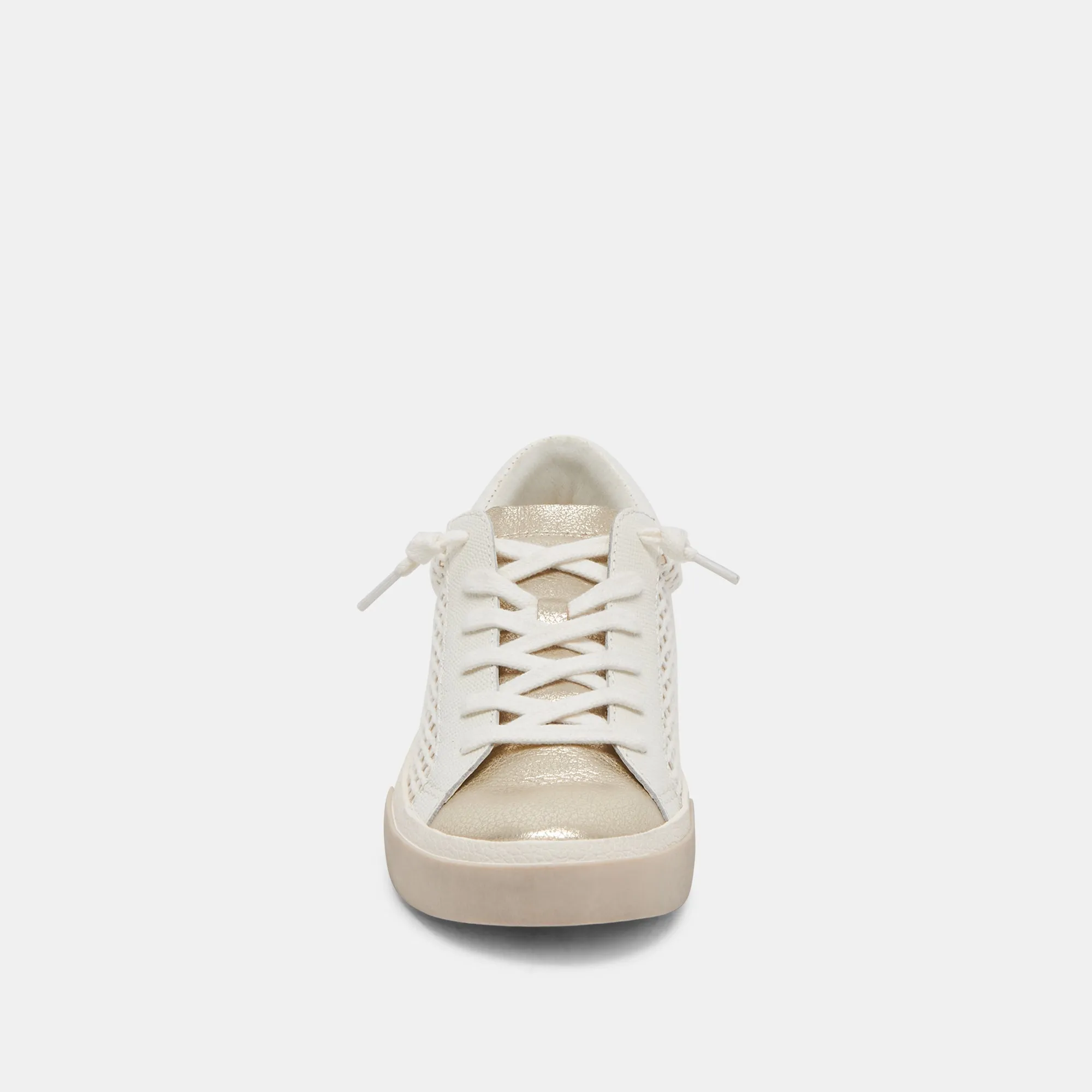 ZINA SNEAKERS TISSÉ OR OSSEIN
