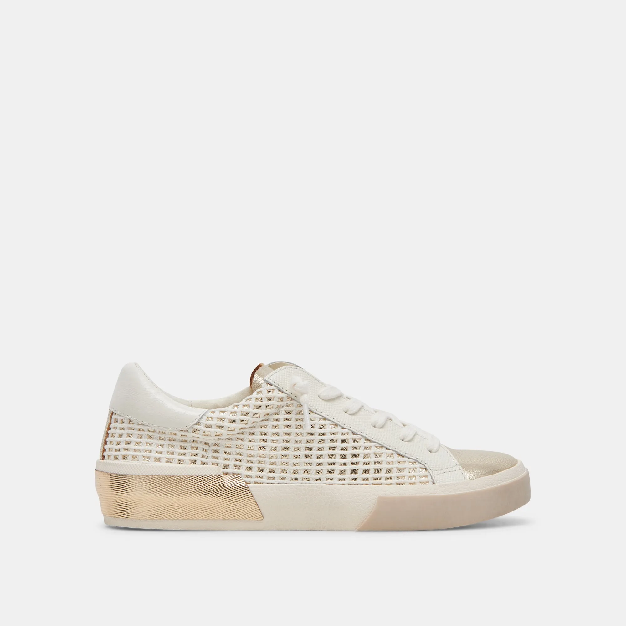 ZINA SNEAKERS TISSÉ OR OSSEIN