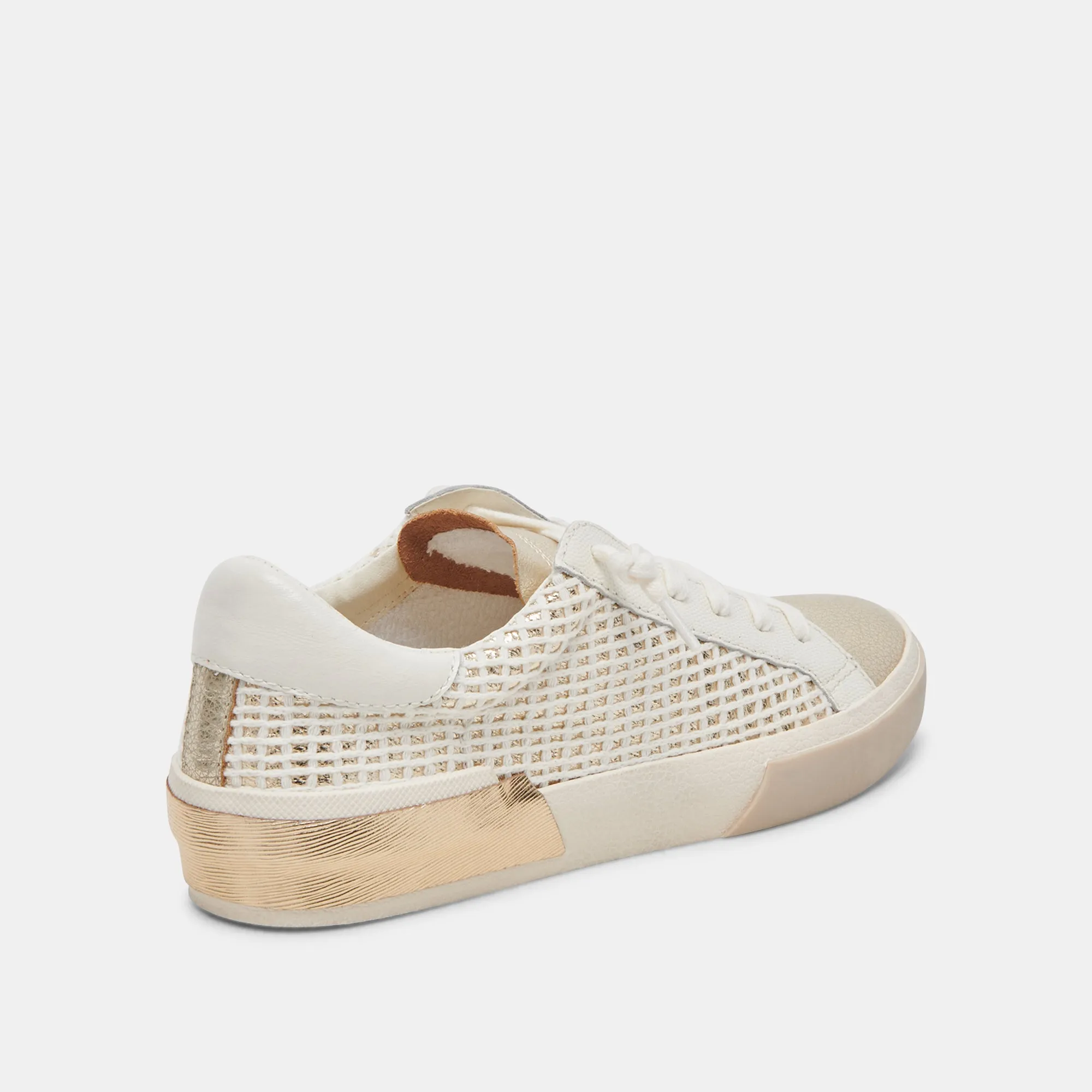 ZINA SNEAKERS TISSÉ OR OSSEIN