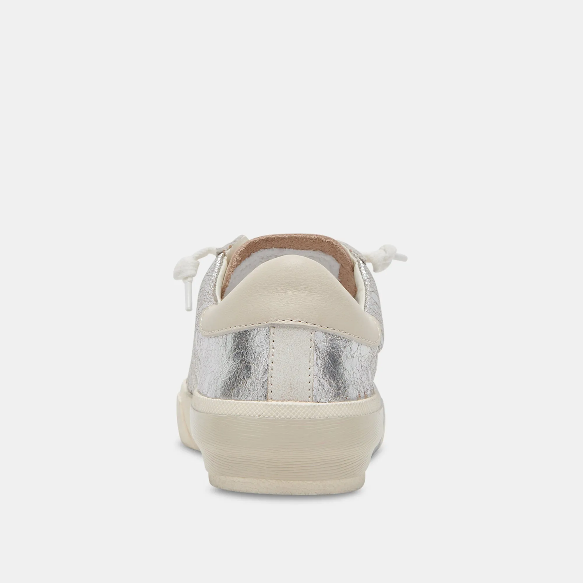 ZINA SNEAKERS CHROME CUIR DISTRESSÉ