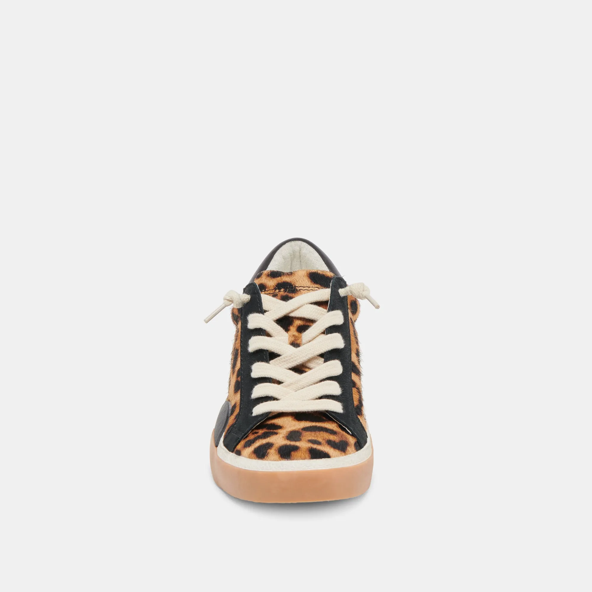 ZINA SNEAKERS LEOPARD NOIR POIL DE VEAU