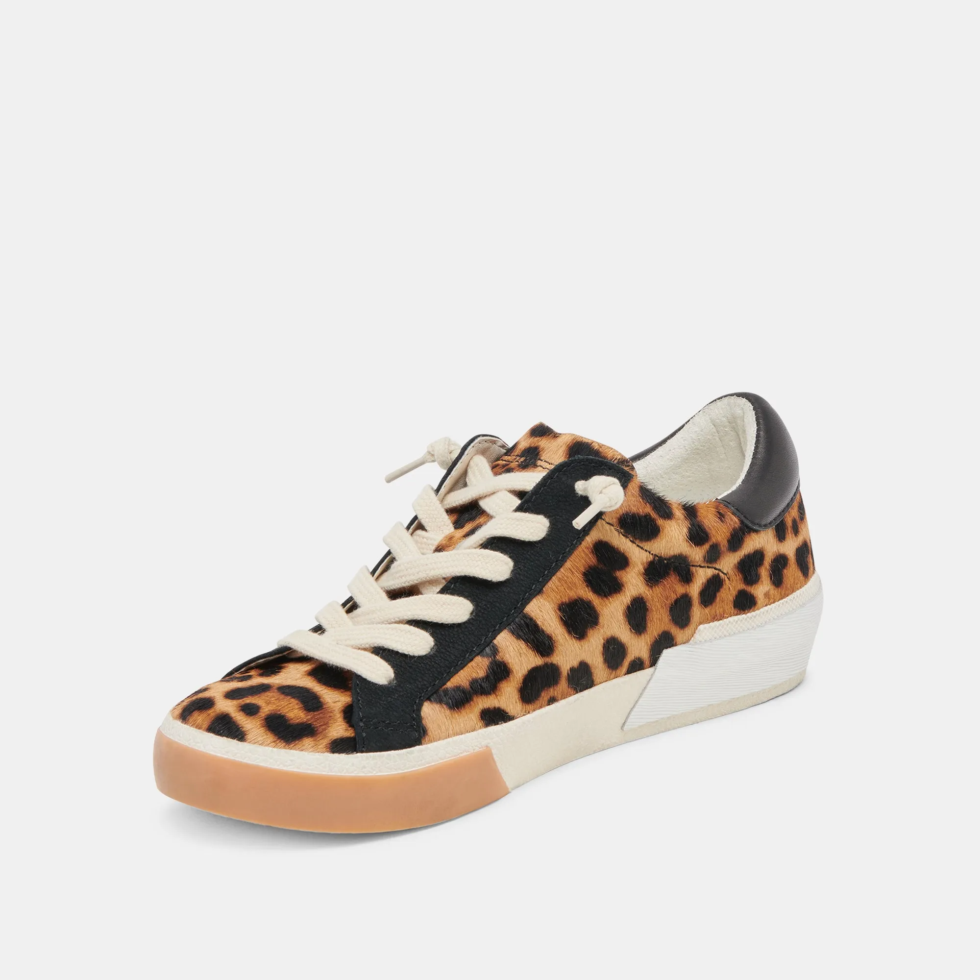 ZINA SNEAKERS LEOPARD NOIR POIL DE VEAU