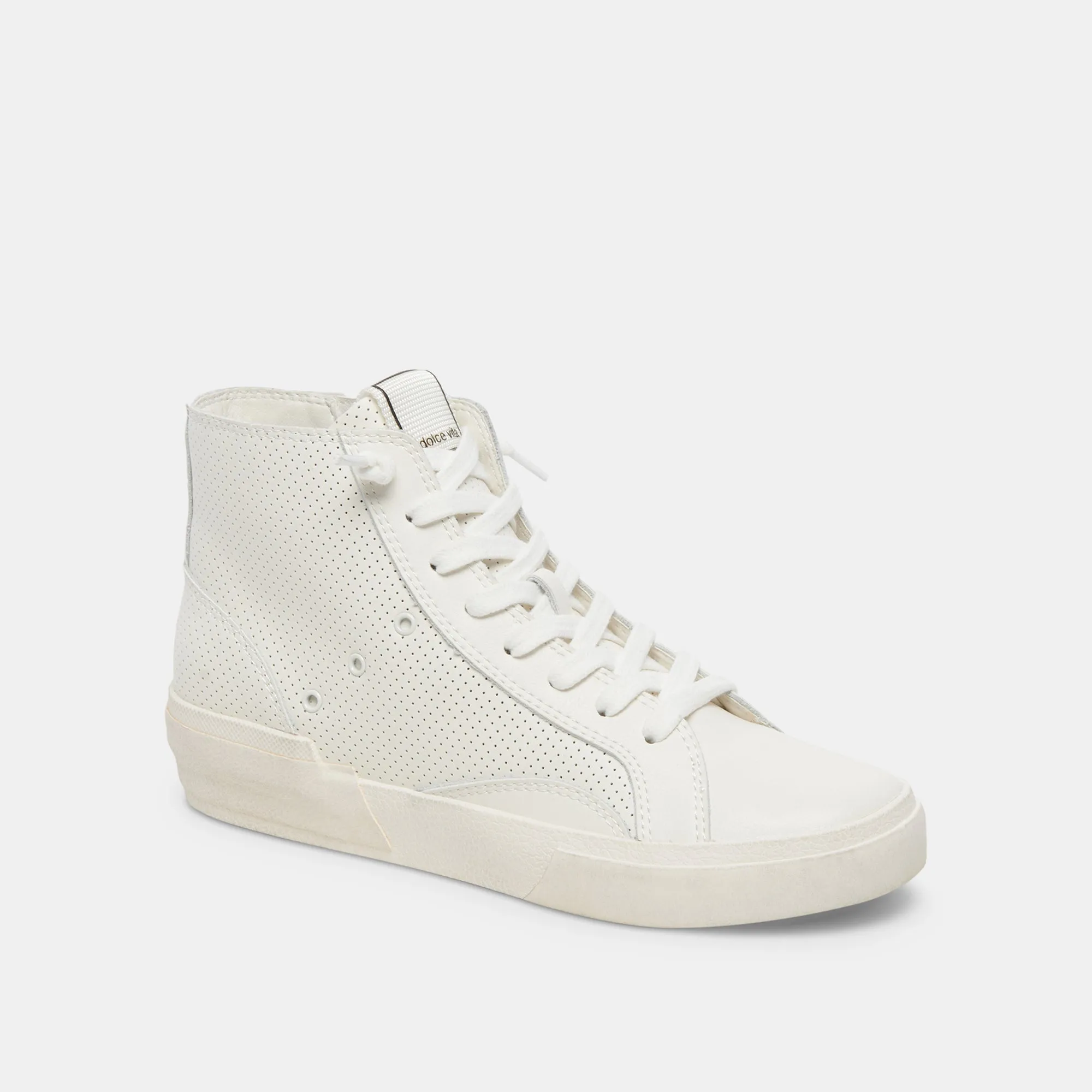 ZOHARA SNEAKERS BLANCHE EN CUIR PERFORÉ