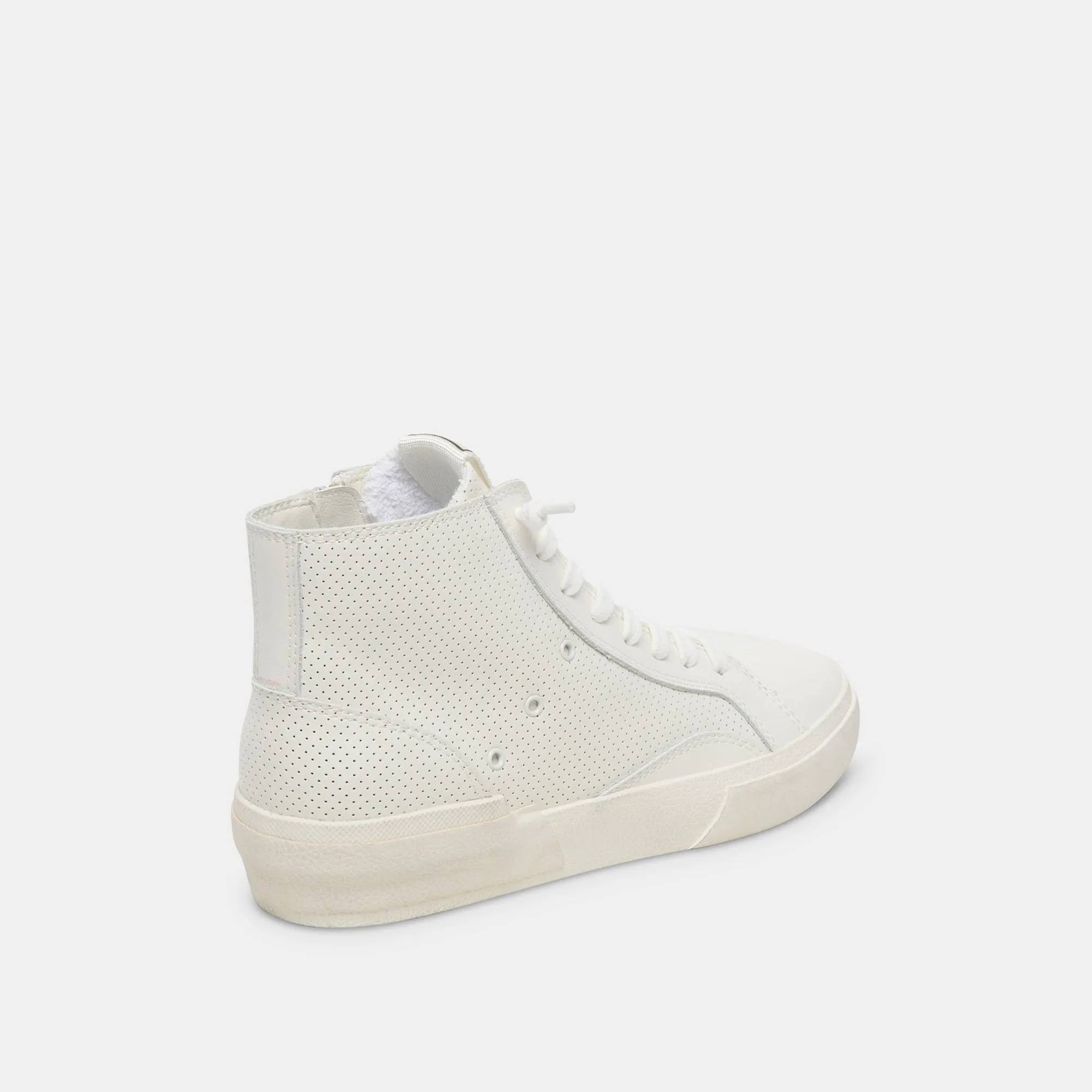ZOHARA SNEAKERS BLANCHE EN CUIR PERFORÉ
