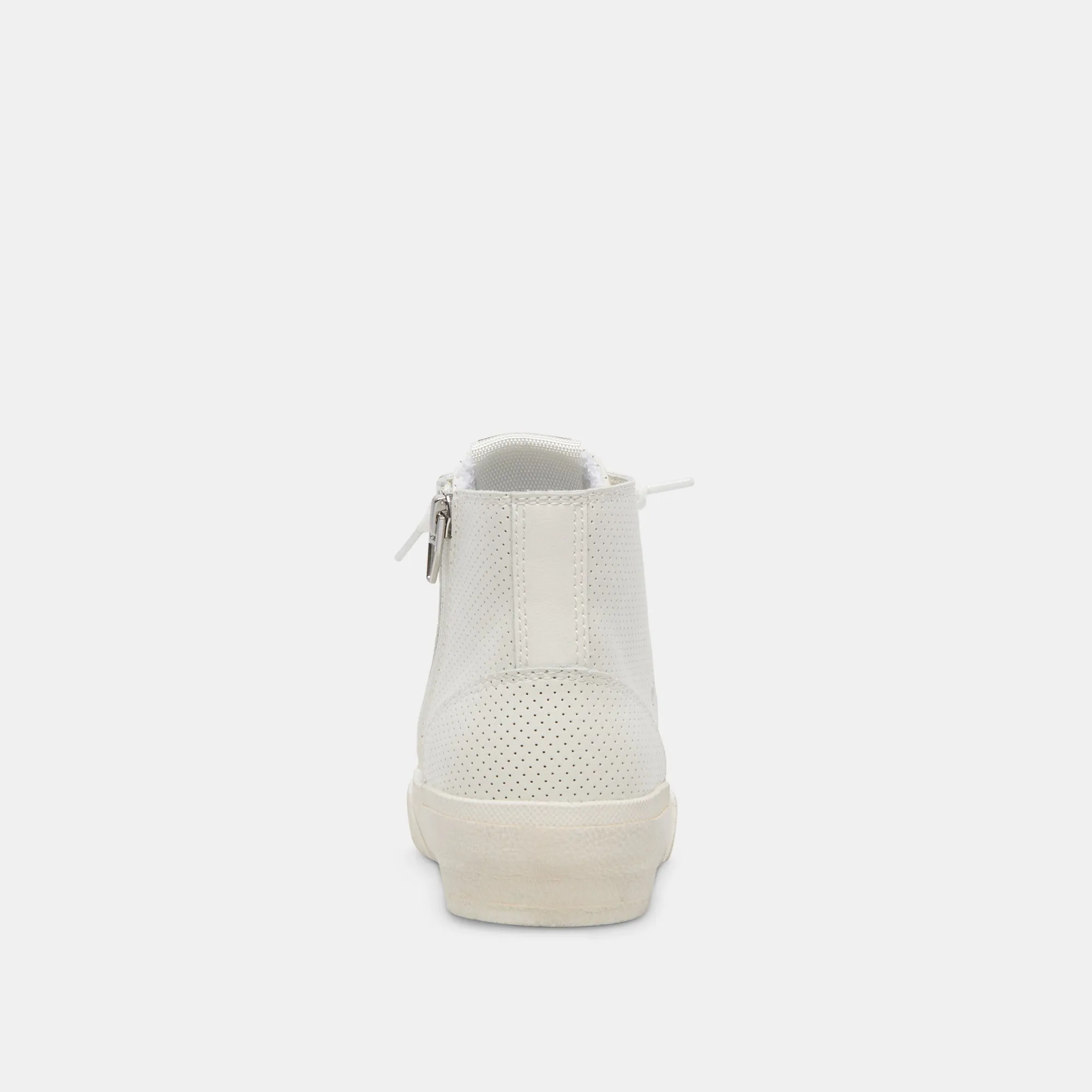 ZOHARA SNEAKERS BLANCHE EN CUIR PERFORÉ