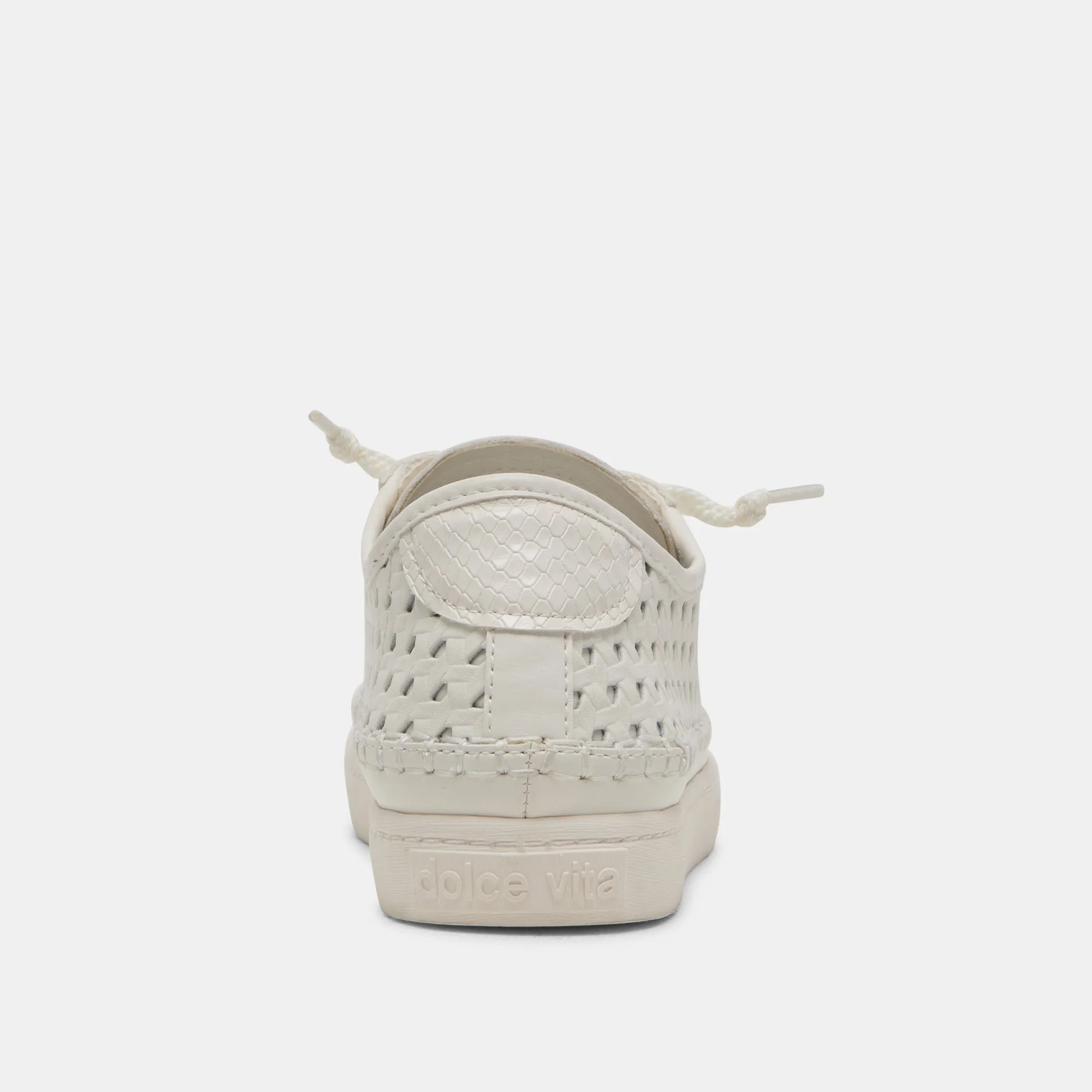 ZOLEN SNEAKERS BLANC EN CUIR PERFORÉ